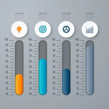 Emplate for cycle diagram, graph, presentation イラスト素材