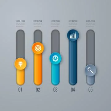 Emplate for cycle diagram, graph, presentation Stock Illustration