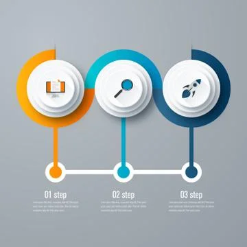 Emplate for cycle diagram, graph, presentation Illustrazione stock