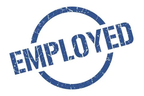 Employed stamp Stock Illustration