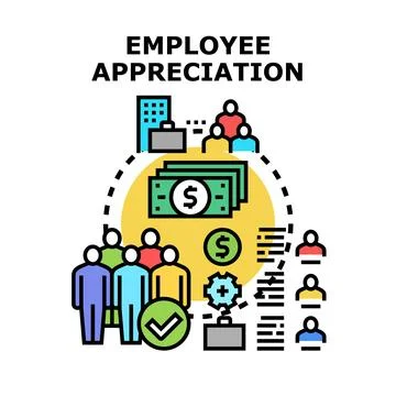 Employee appreciation program providing reward and incentive イラスト素材