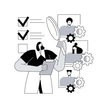 Employee assessment abstract concept vector illustration. 스톡 일러스트