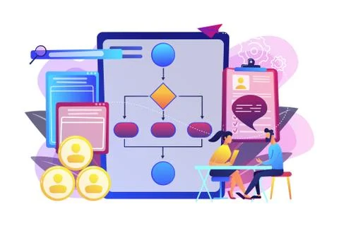 Employee assessment software concept vector illustration. 스톡 일러스트