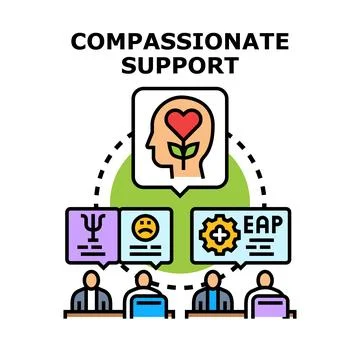 Employee assistance program offering mental and emotional help Stock Illustration