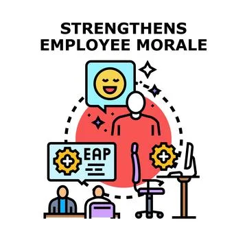 Employee assistance program strengthening workplace morale Illustration