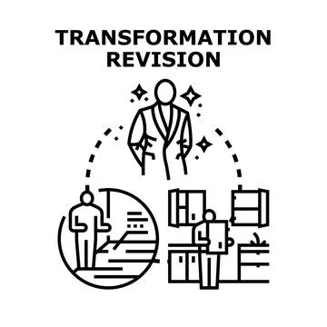 Employee career development path revision concept Stock Illustration