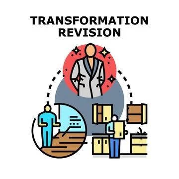 Employee career development path revision concept Stock Illustration
