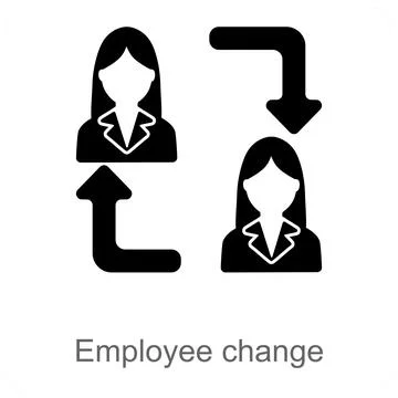 Employee Change Stock Illustration