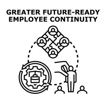 Employee continuity ensuring future ready business workforce planning Stock Illustration
