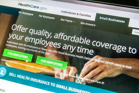 Employee coverage being provided through the marketplace Foto stock