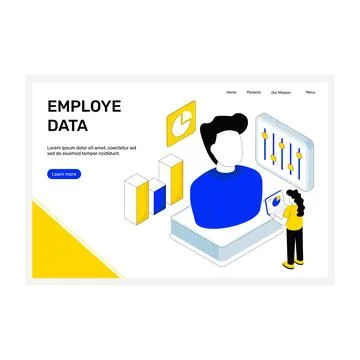 Employee Data Stock Illustration