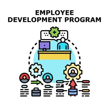 Employee development program for professional growth and skill training イラスト素材