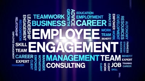 Employee Engagement animated word cloud,... | Stock Video | Pond5