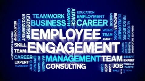 Employee Engagement animated word cloud,... | Stock Video | Pond5