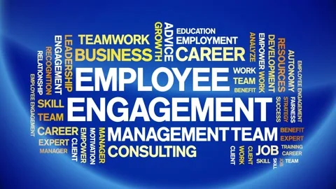 Employee Engagement animated word cloud,... | Stock Video | Pond5