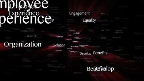 EMPLOYEE EXPERIENCE Keywords Animation, Background, Loop Vídeos de archivo 291831288