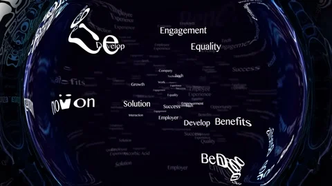 EMPLOYEE EXPERIENCE Keywords Animation, Background, Loop 库存影片 308981451