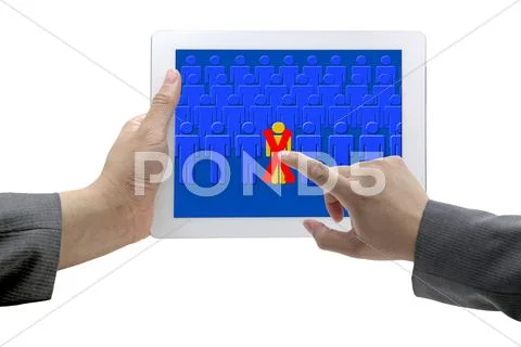 Employee fired and recruitment Stock Illustration