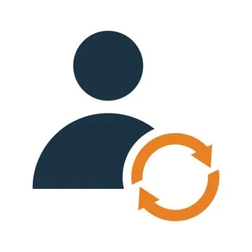 Employee, flow, qualification icon. Simple editable vector illustration. Illustrazione stock