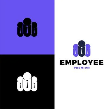 Employee icon vector logo template illustration design Stock Illustration