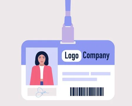 Employee Id badge Ilustração Stock