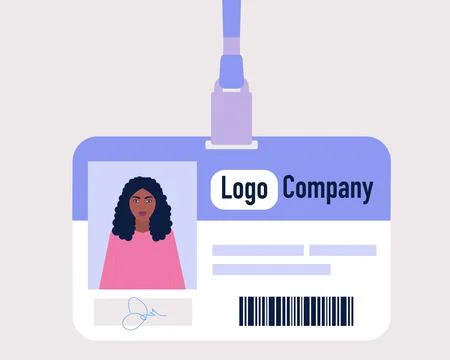 Employee Id badge Stock Illustration