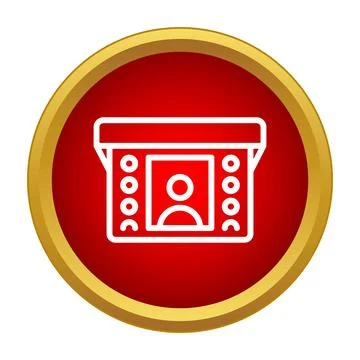Employee identification badge icon for security access Stock-Illustration