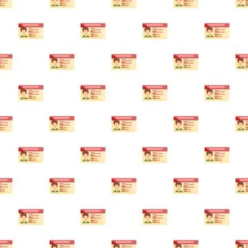 Employee identification card pattern with security authentication Stockillustratie