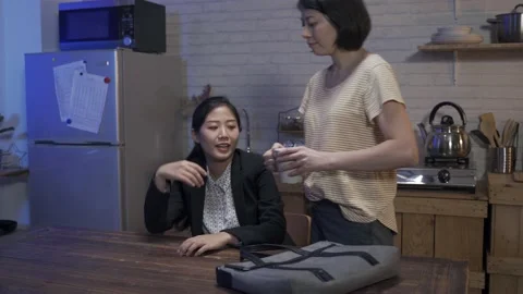 Employee just getting off work late is putting Stock Footage 159557103