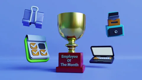 Employee Of The Month Stock Footage 314789810