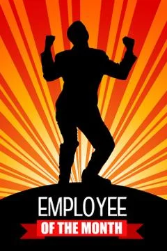 Employee month Stock Illustration