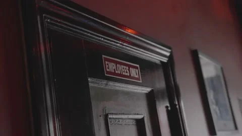 Employee only sign Stock Footage 217815367