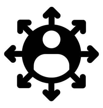 Employee Outsourcing Vector Stock Illustration