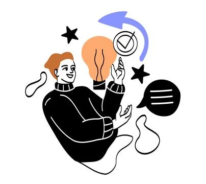 Employee performance concept Stock Illustration