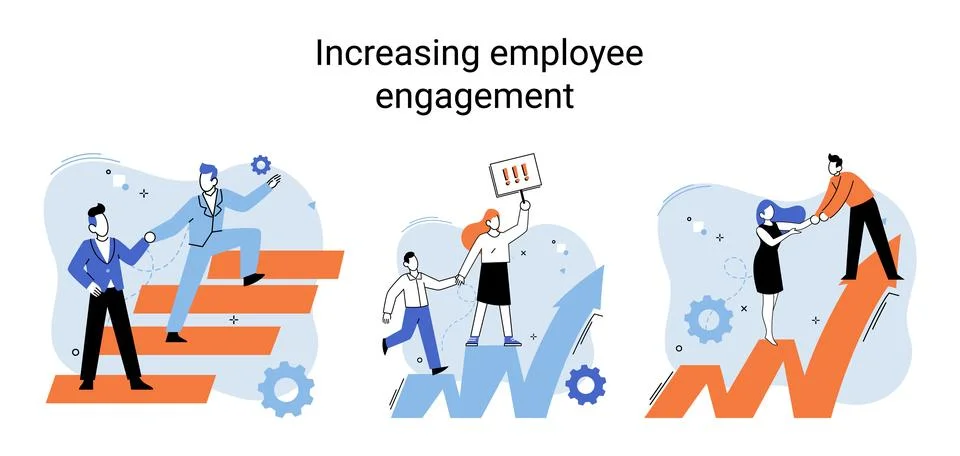 Employee performance evoluation, analysis of effectiveness of professional Stock Illustration