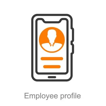 Employee profile Stock Illustration