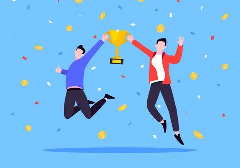 Employee recognition or proud workers of the month business concept Stock-Illustration