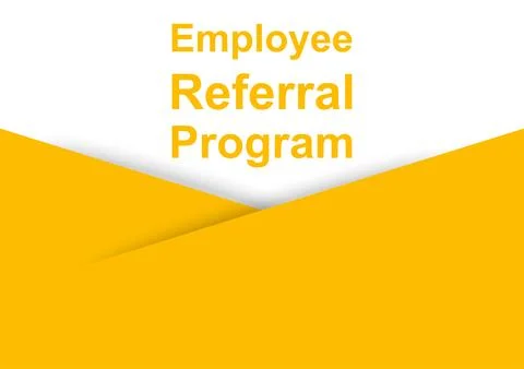Employee referral program banner vector with copy space human resource manage Illustrazione stock