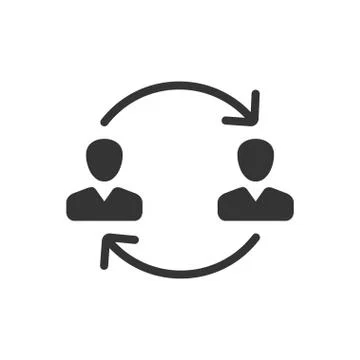 Employee Replacement Icon Illustrazione stock