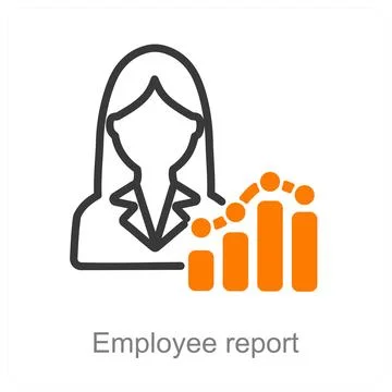 Employee report Stock Illustration
