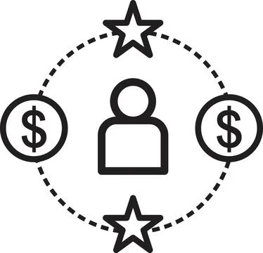 Employee satisfaction icon vector 库存插图