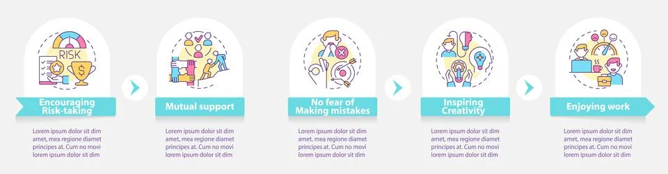 Employee satisfaction round infographic template 库存插图