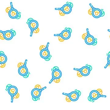 Employee search vector seamless pattern sign Stock Illustration