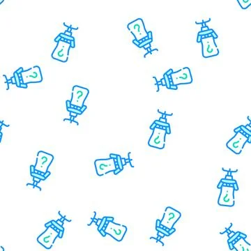 Employee search vector seamless pattern Stock Illustration
