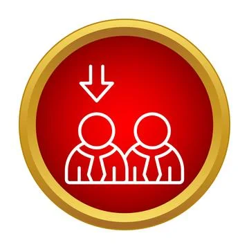 Employee selection process icon for recruitment and hr Stock Illustration