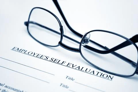 Employee self evaluation form Stock Photos