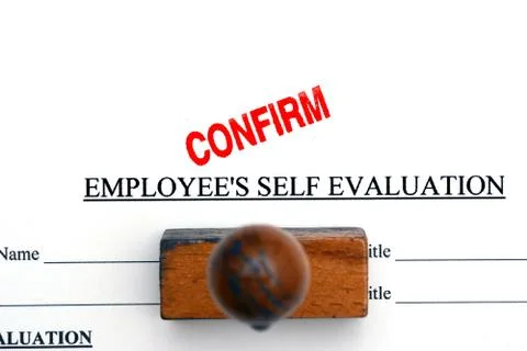 Employee self evaluation Stock Illustration
