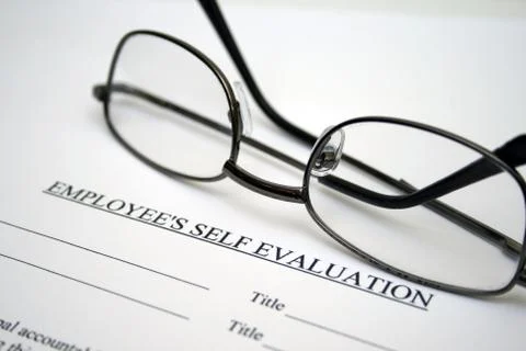 Employee self evaluation Stock Photos