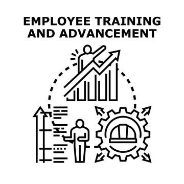 Employee skill development and career advancement concept イラスト素材
