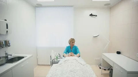 Employee of the spa salon does neck massage Stock Footage 76997162